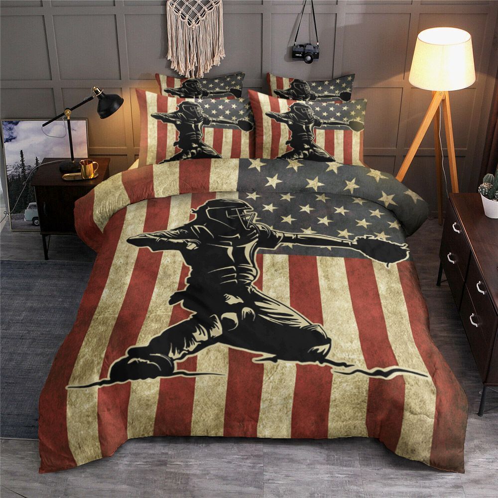 Softball Catcher Bedding Set