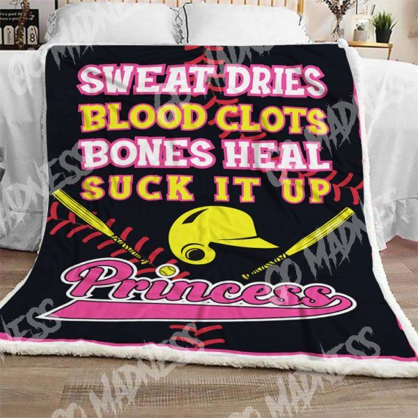 Softball Sherpa Fleece Blanket