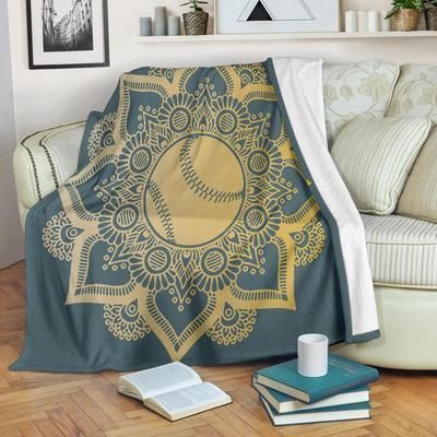 Softball Sherpa Fleece Blanket