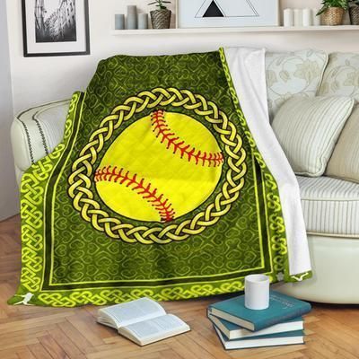 Softball Sherpa Fleece Blanket