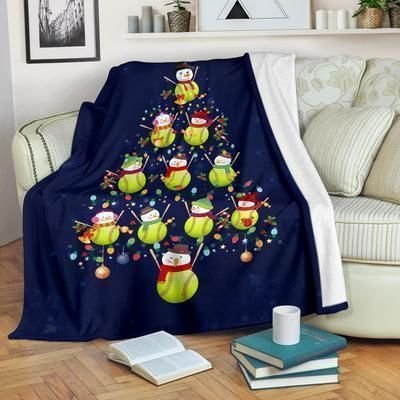Softball Sherpa Fleece Blanket