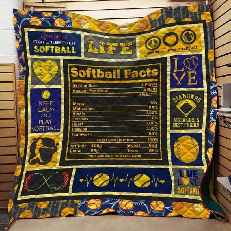 Softball CLA1610745Q Quilt Blanket