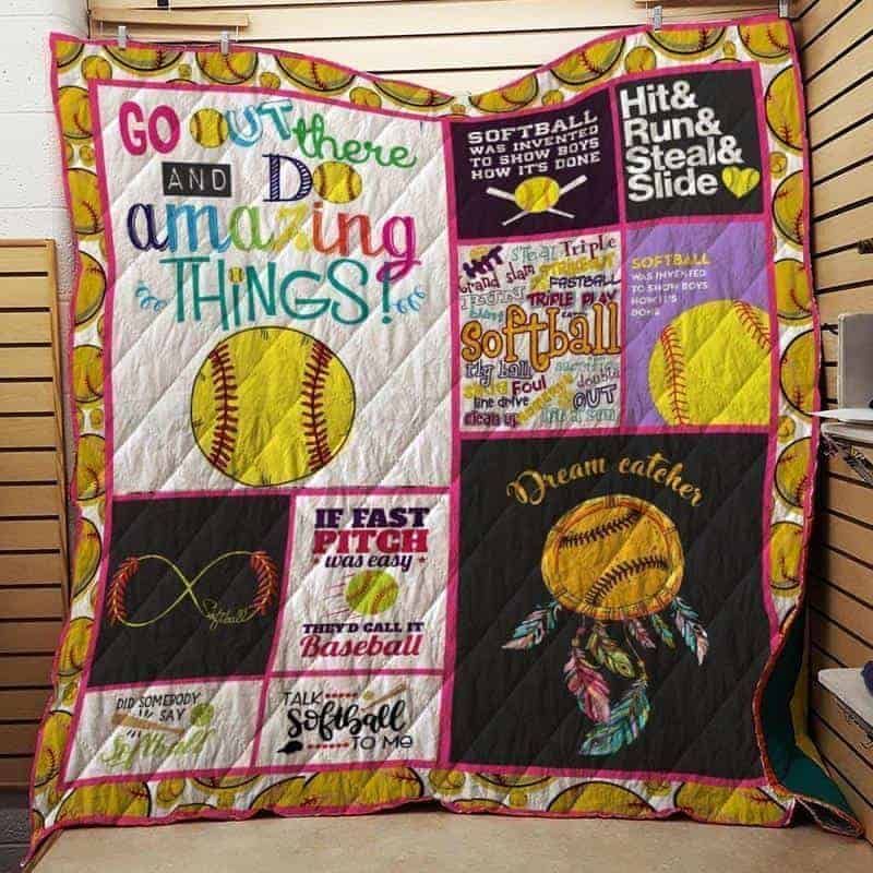 Softball CLA1610749Q Quilt Blanket