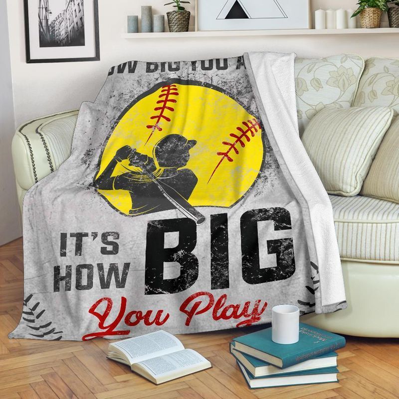 Softball Sherpa Fleece Blanket