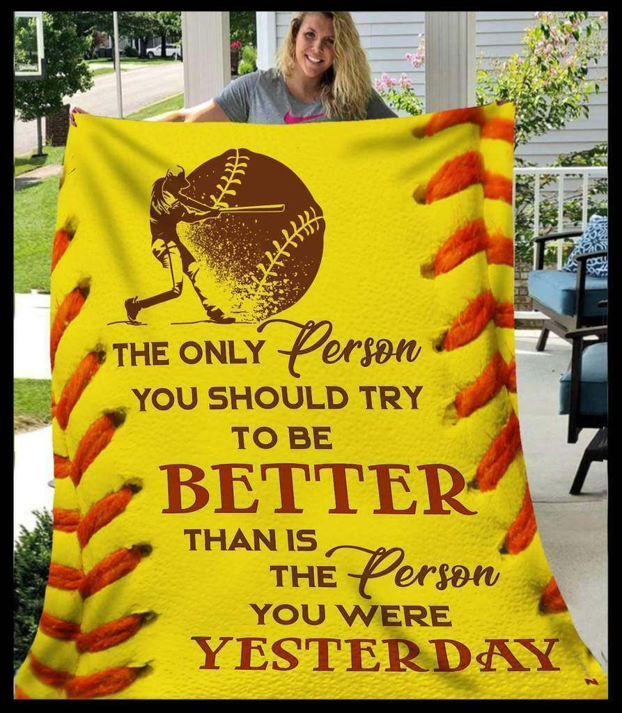 Softball Sherpa Fleece Blanket