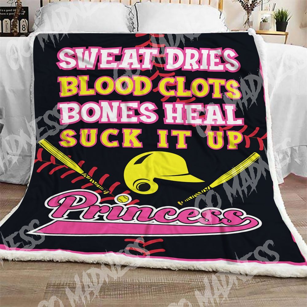Softball Sherpa Fleece Blanket