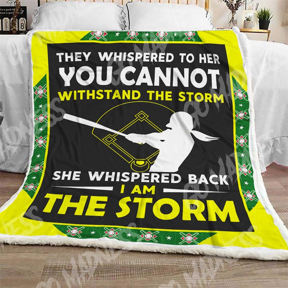 Softball Sherpa Fleece Blanket