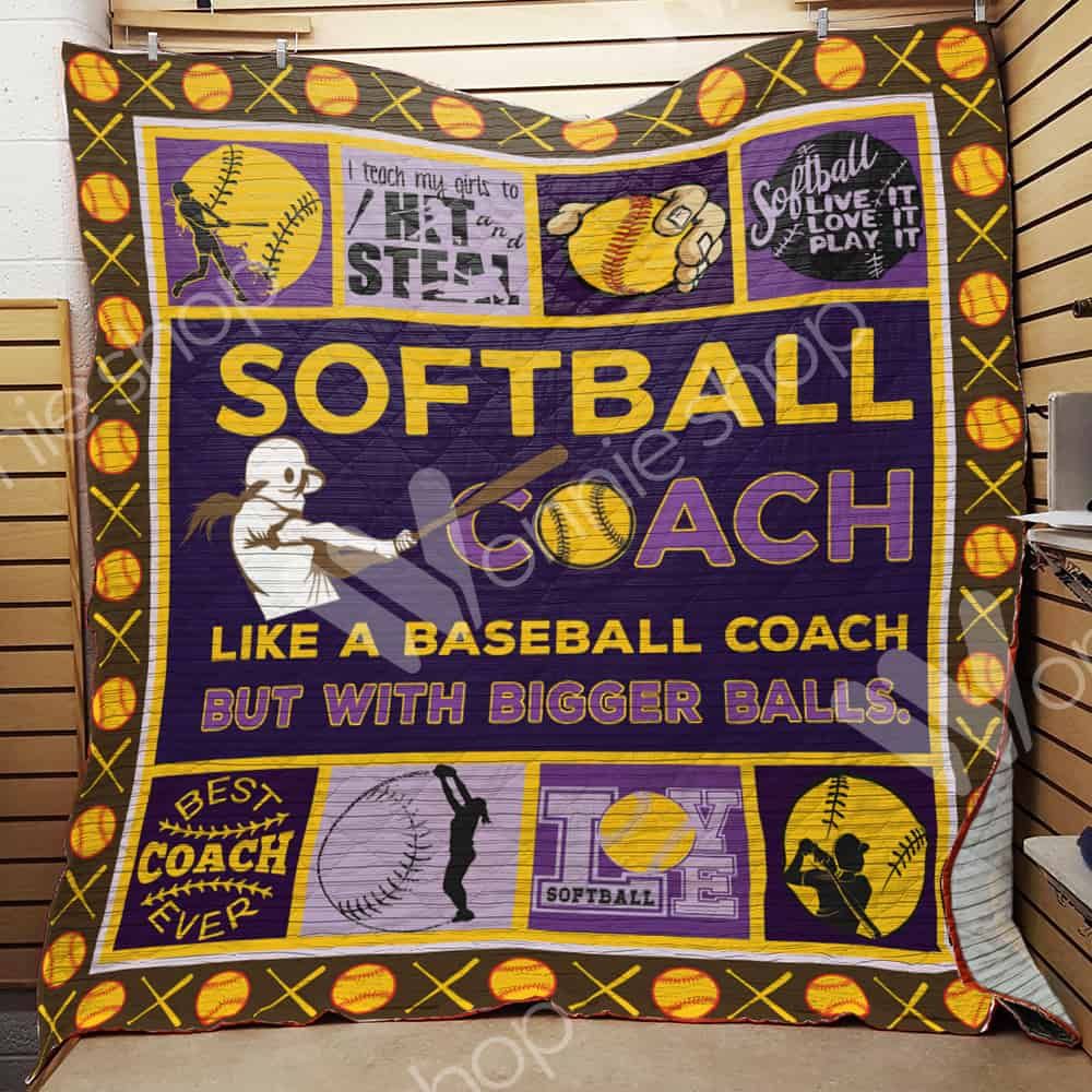 Softball Coach Quilt Blanket DHC03021071TD