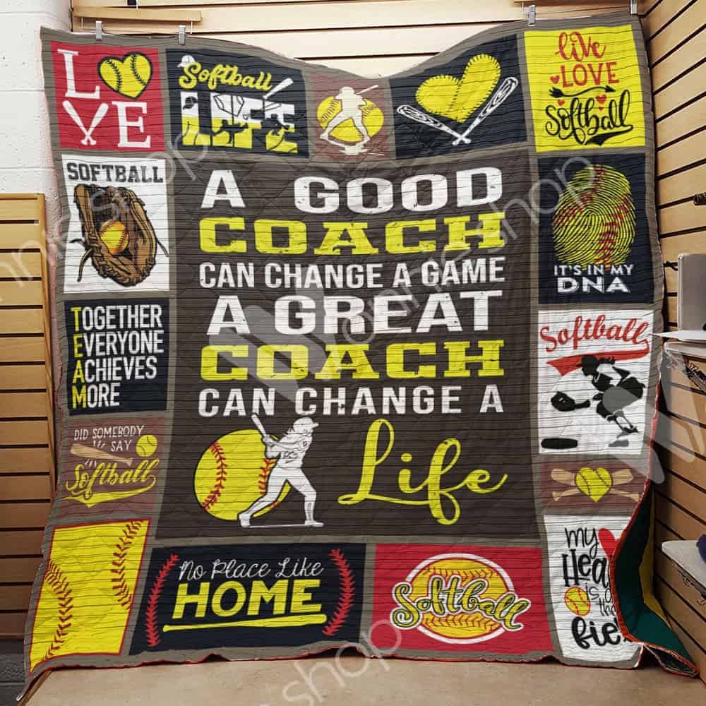 Softball Coach Quilt Blanket DHC1102633TD