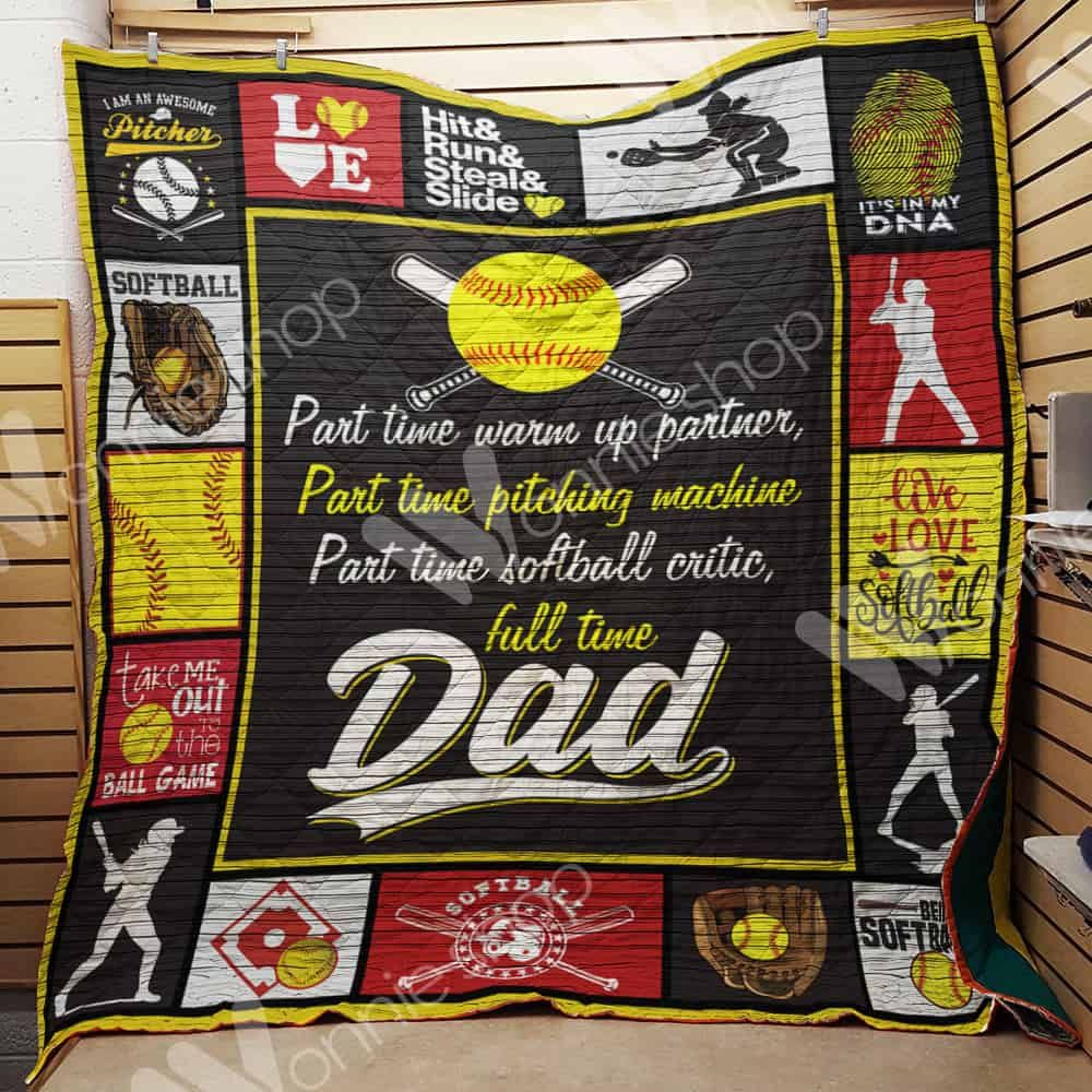 Softball Dad Quilt Blanket DHC1102315TD