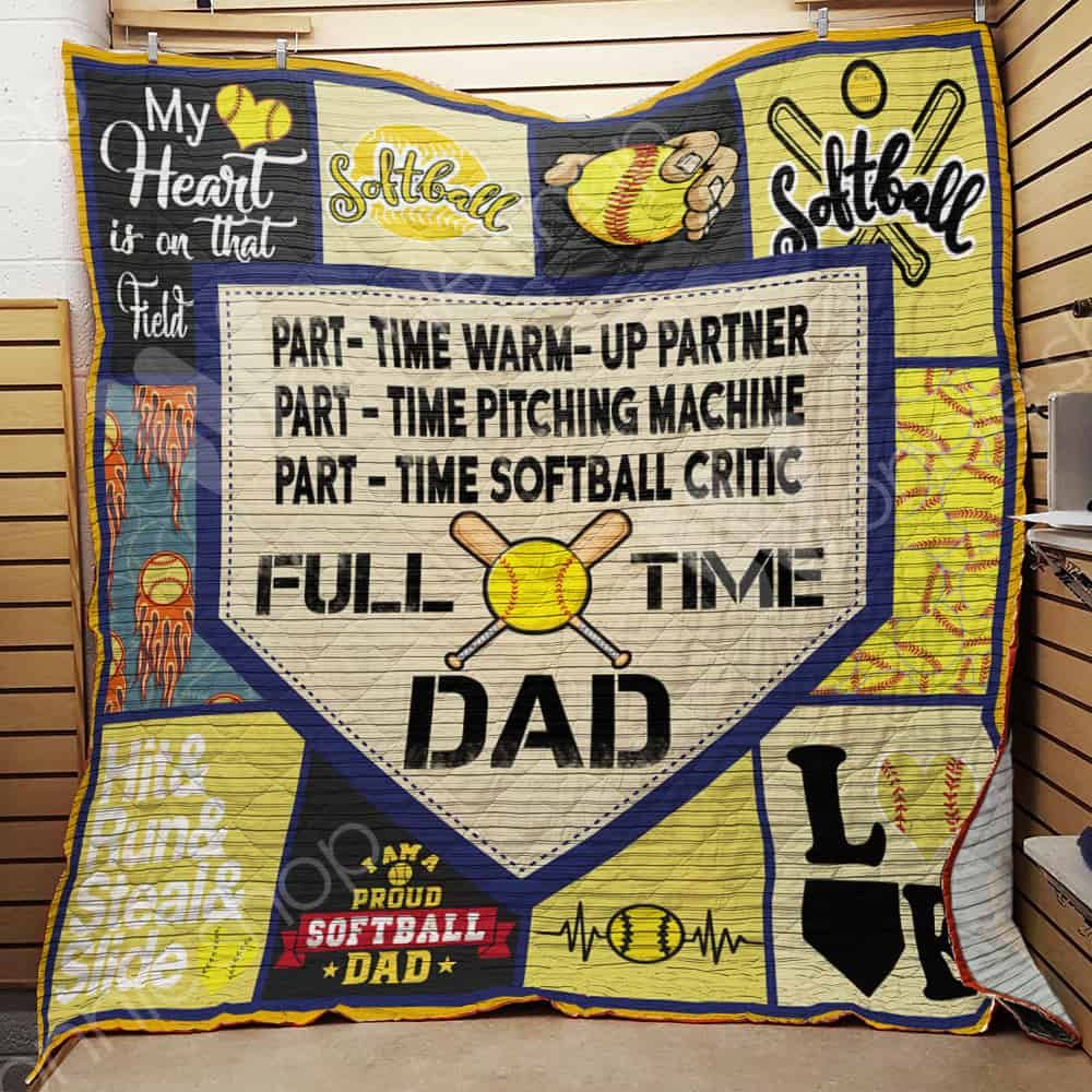 Softball Dad Quilt Blanket DHC1102423TD