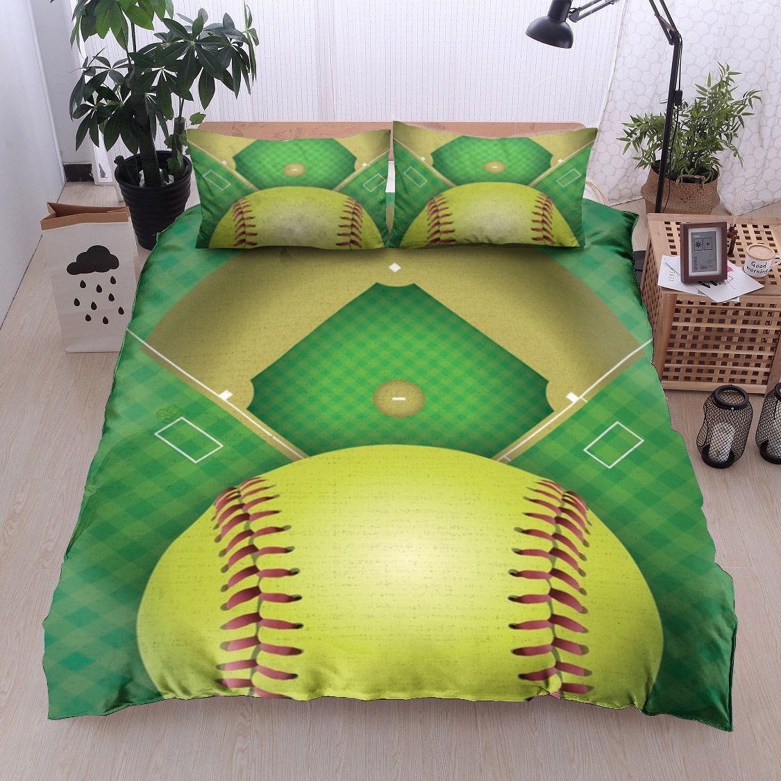 Softball Field Bedding Set