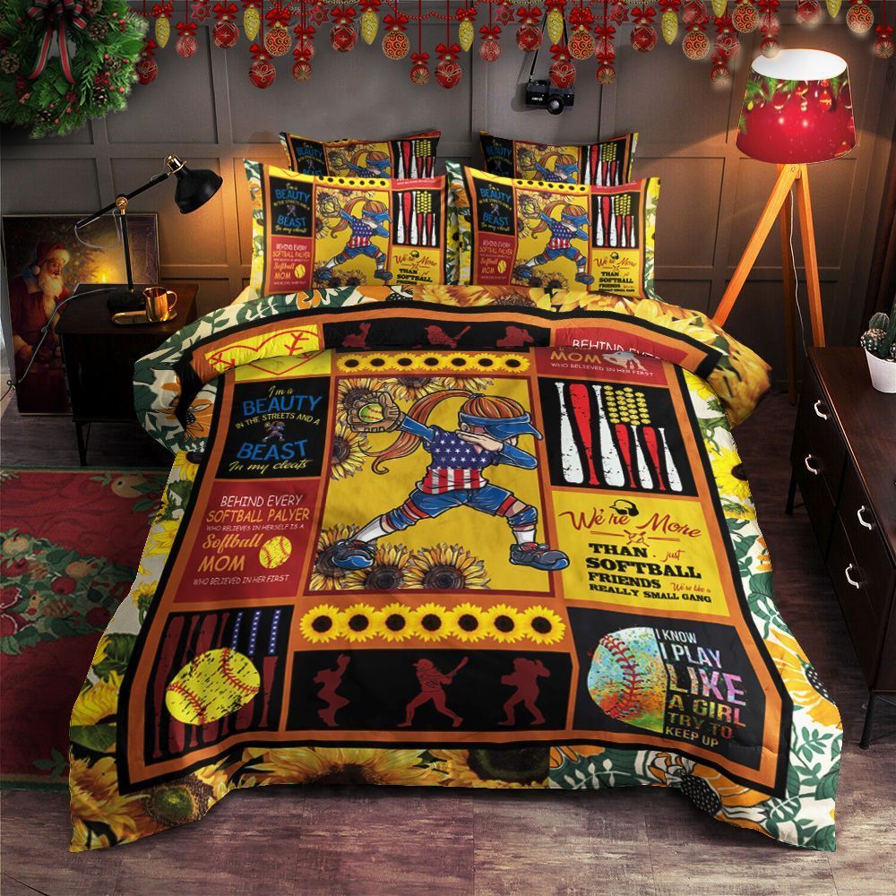 Softball Girl Bedding Set