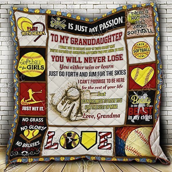 Softball Girl CLD170790 Quilt Blanket