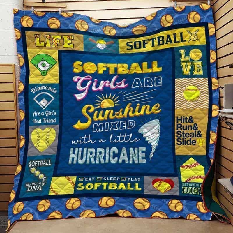Softball Girl GS-CL-LD2007 Quilt Blanket