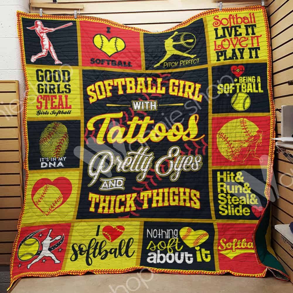Softball Girl Quilt Blanket DHC1102735TD