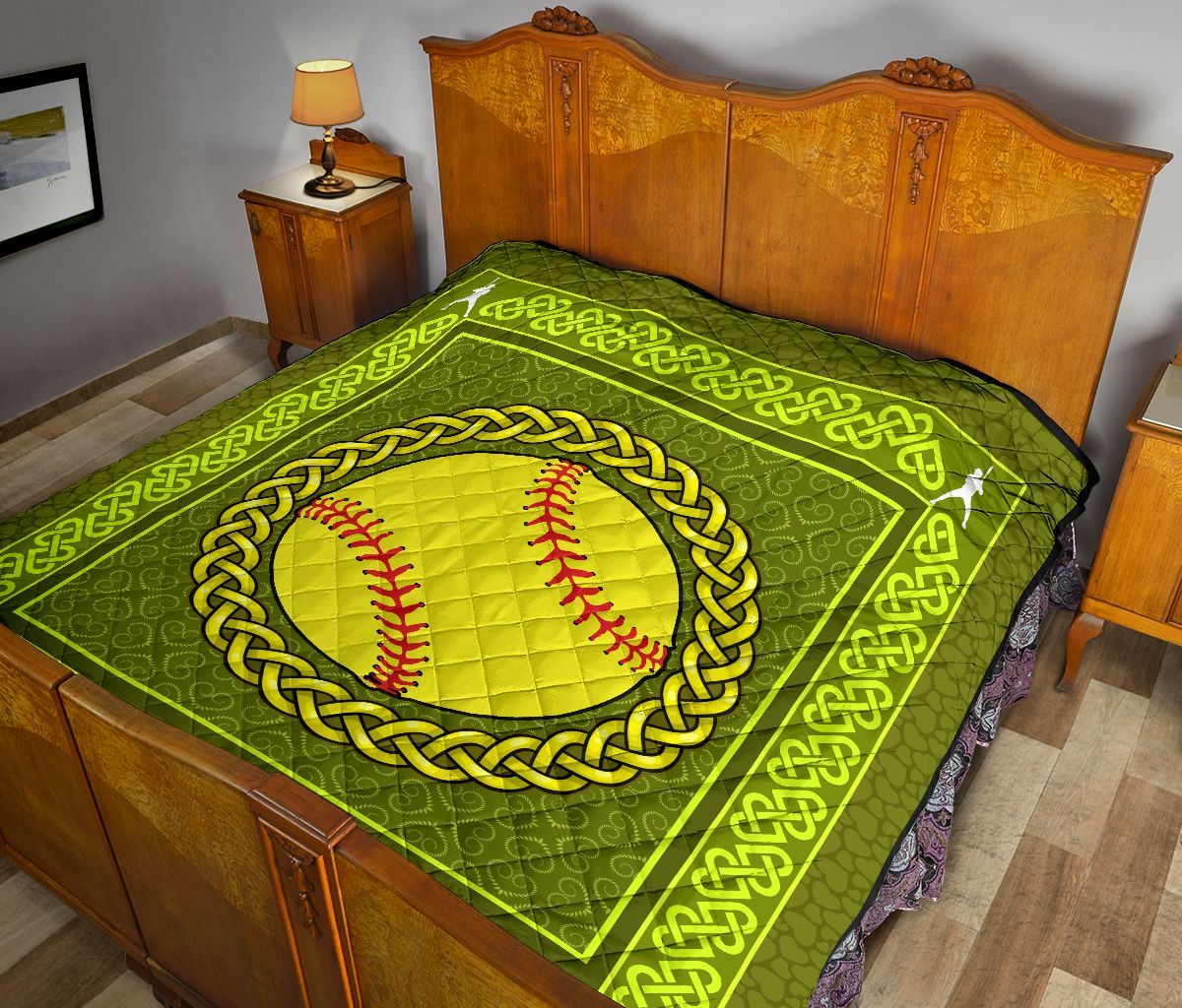 Softball Heart Pt Quilt Blanket Dhc1312738Dd