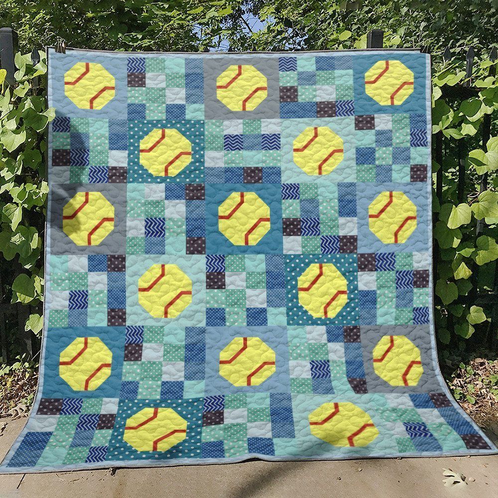 Softball HM260633 Quilt Blanket
