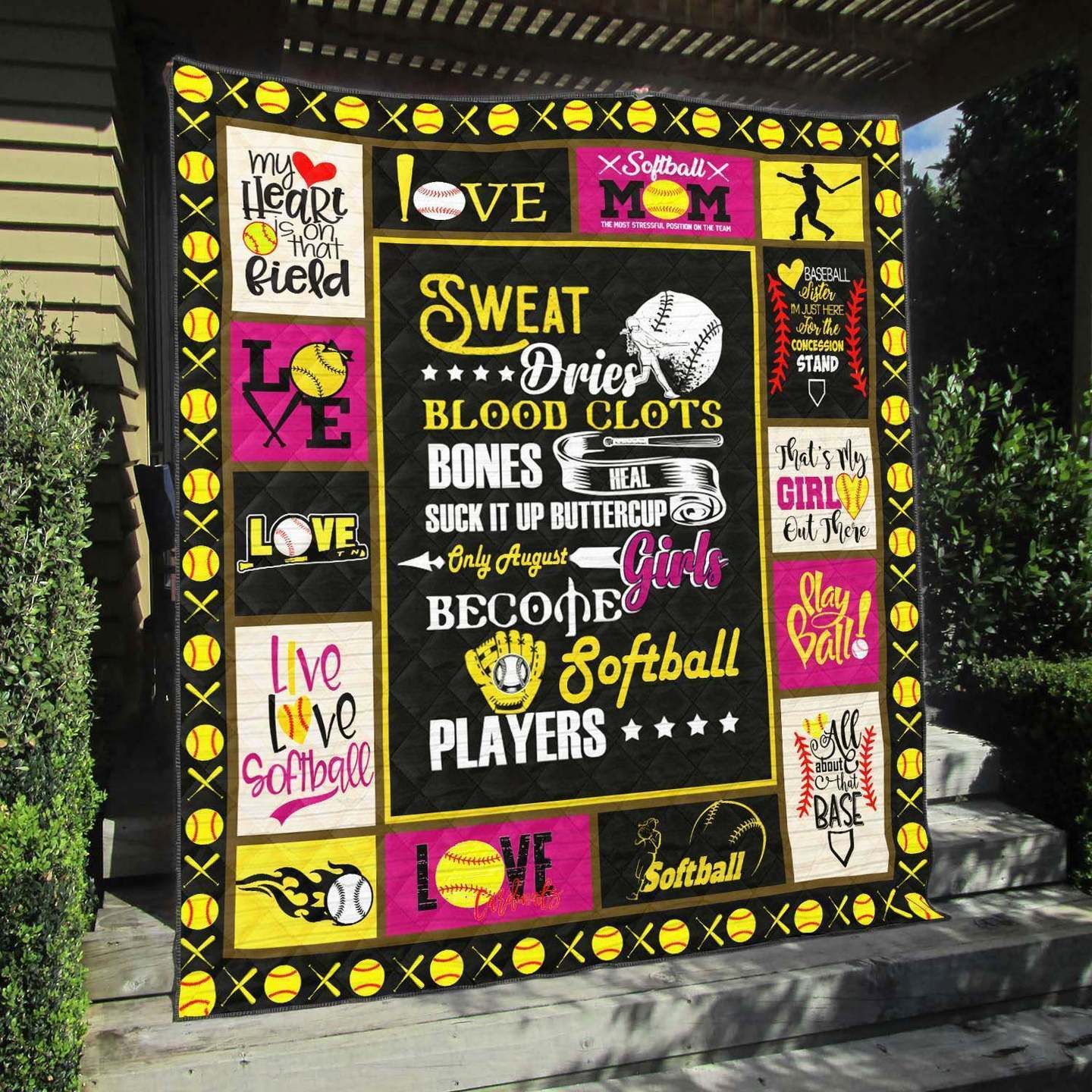 Softball NA100704B TBG Quilt Blanket