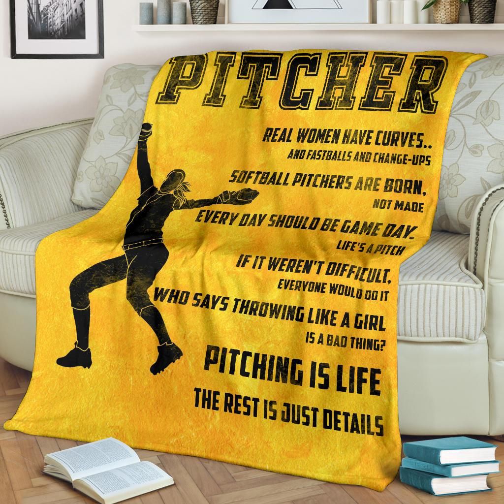Softball Pitcher Quilt Blanket DHC020120102TD