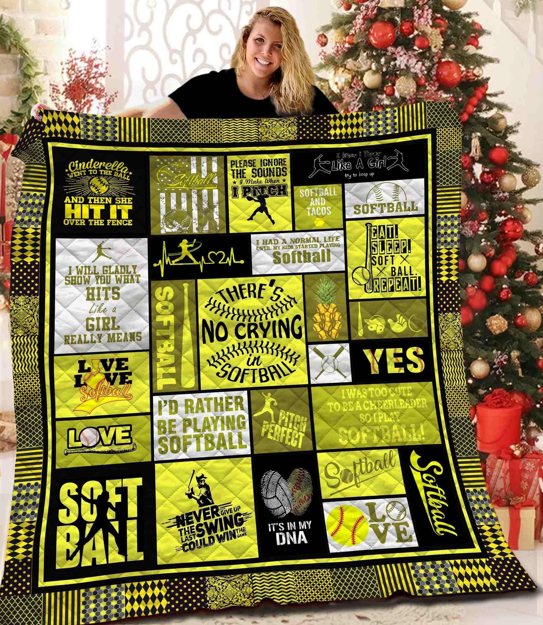Softball Quilt Blanket BBB121206NB