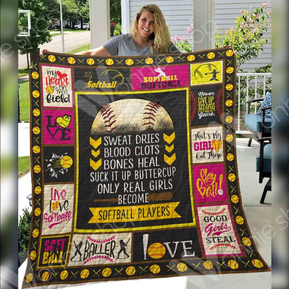 Softball Quilt Blanket DHC01021255TD