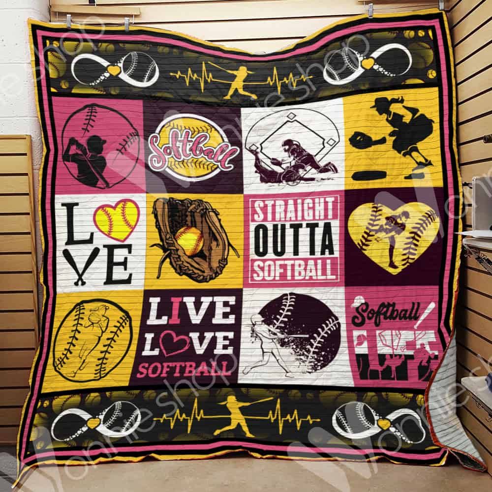 Softball Quilt Blanket DHC0102779TD
