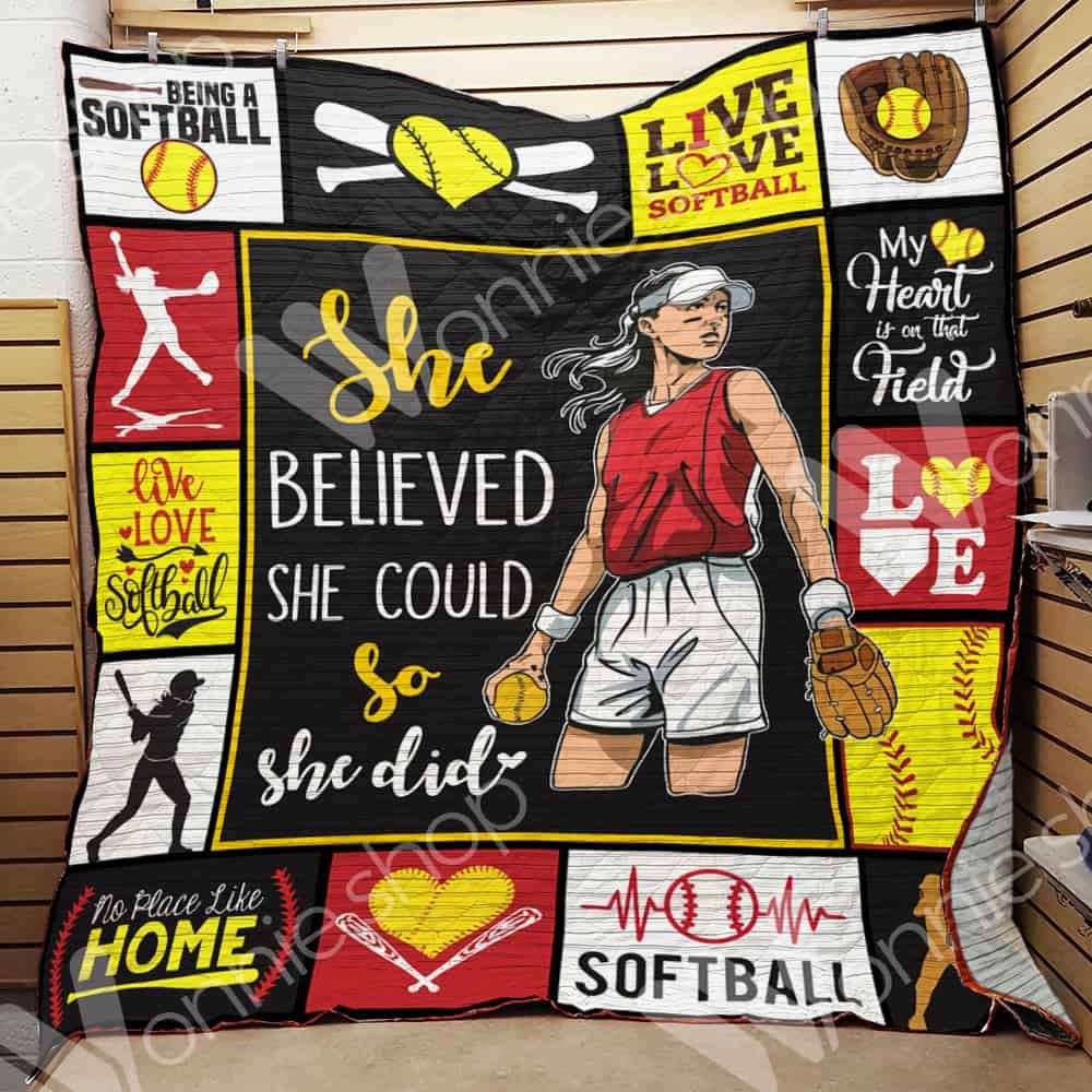 Softball Quilt Blanket DHC0102920TD