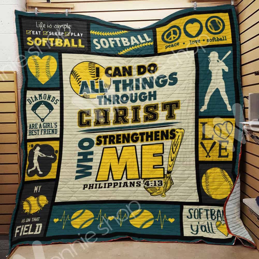 Softball Quilt Blanket DHC03021062TD