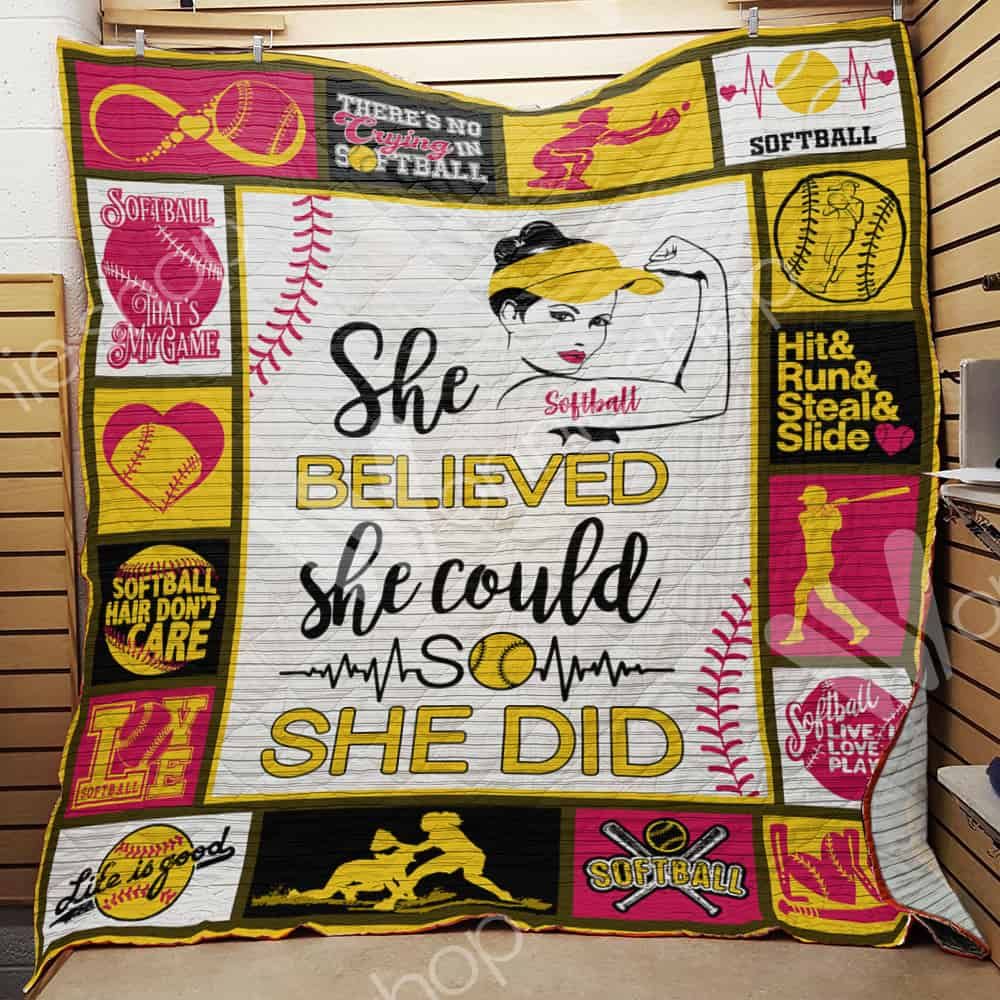 Softball Quilt Blanket DHC03021070TD