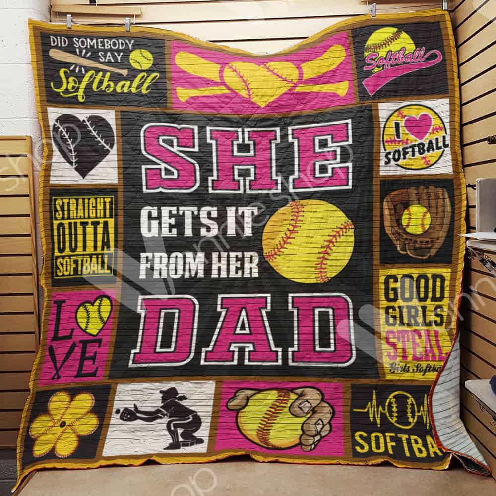 Softball Quilt Blanket DHC03021261TD