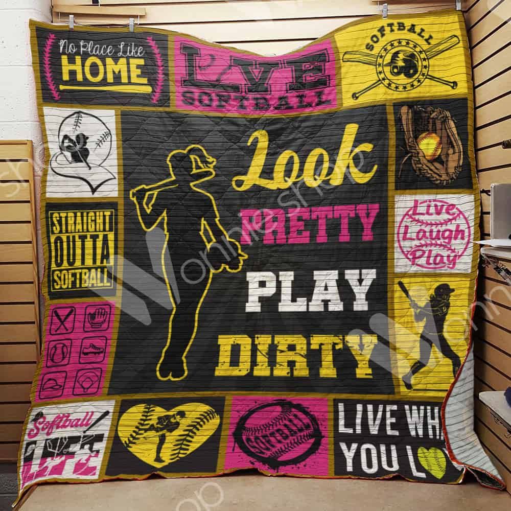 Softball Quilt Blanket DHC03021264TD