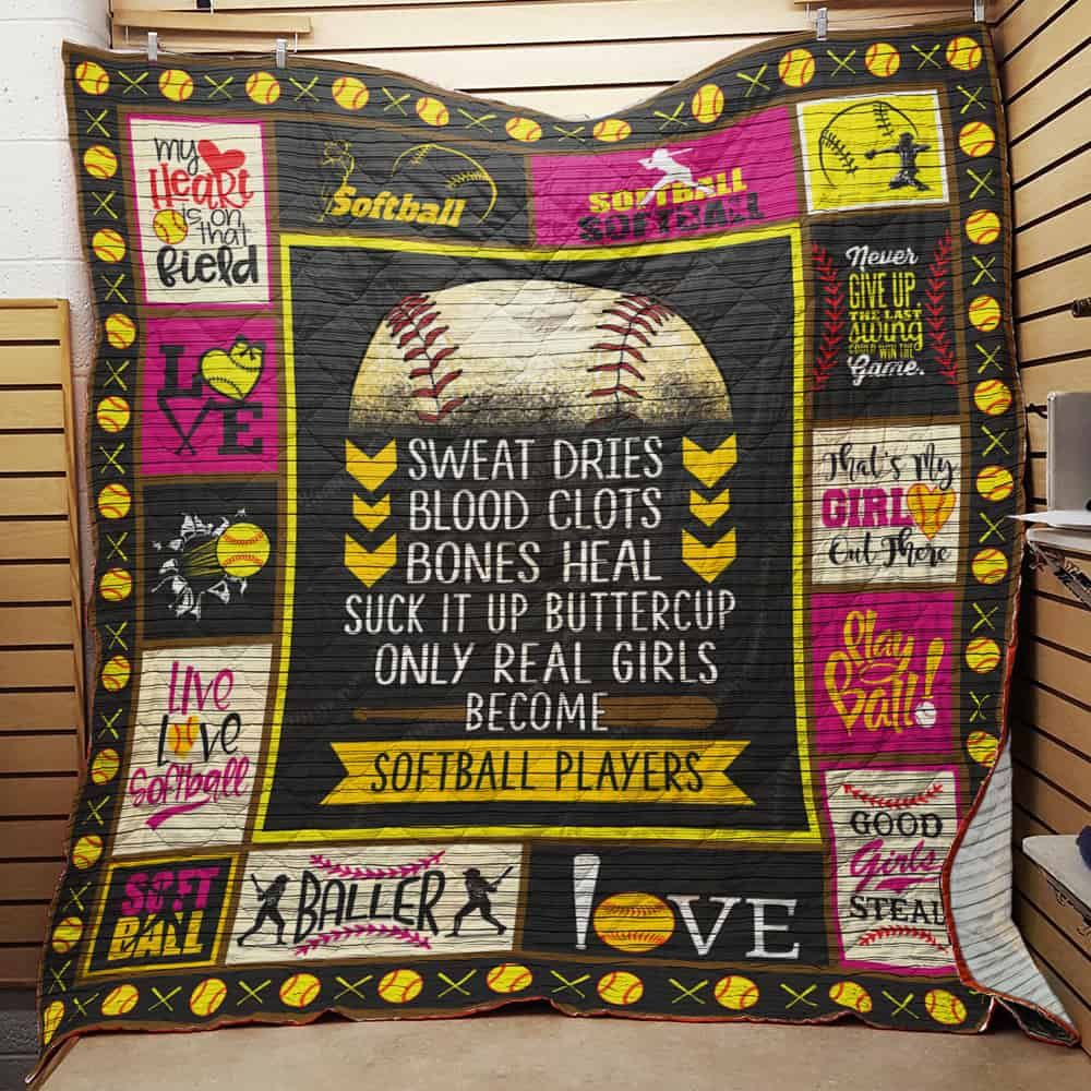 Softball Quilt Blanket DHC03021437TD