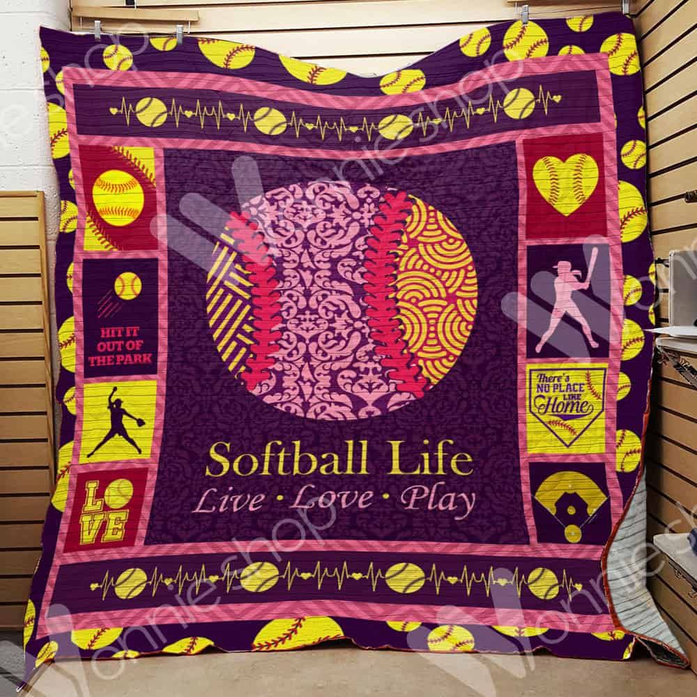 Softball Quilt Blanket DHC05021005TD