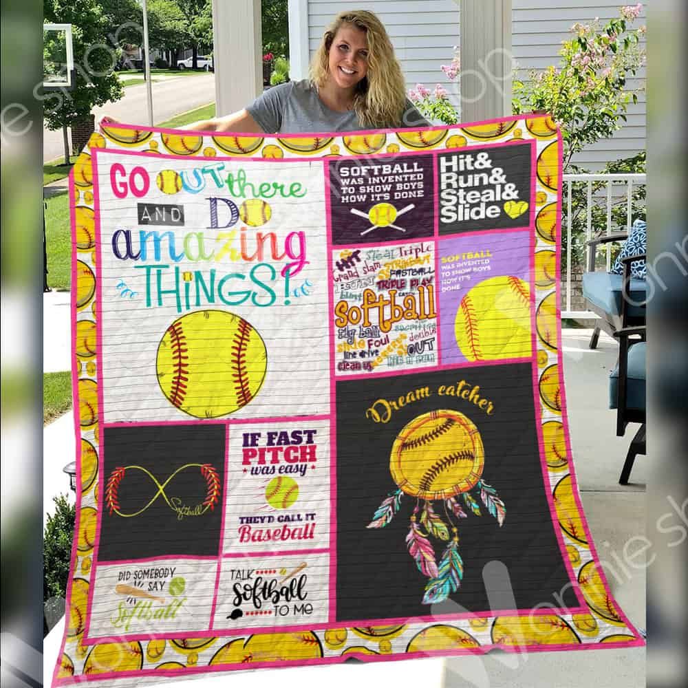 Softball Quilt Blanket DHC05021008TD