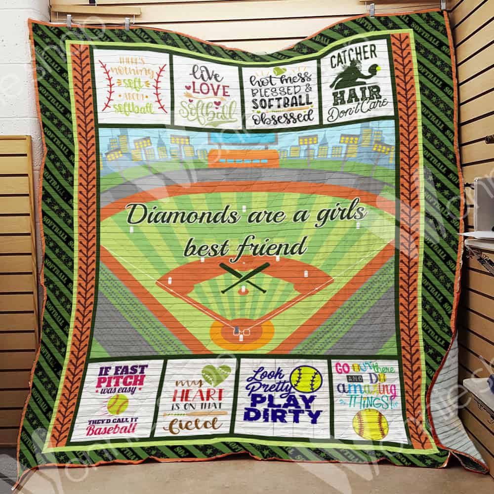 Softball Quilt Blanket DHC05021009TD