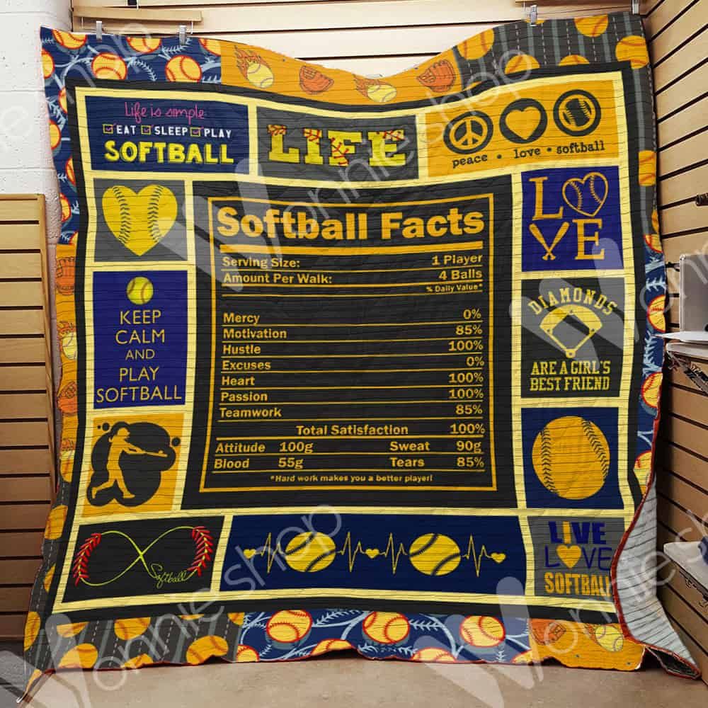 Softball Quilt Blanket DHC05021012TD