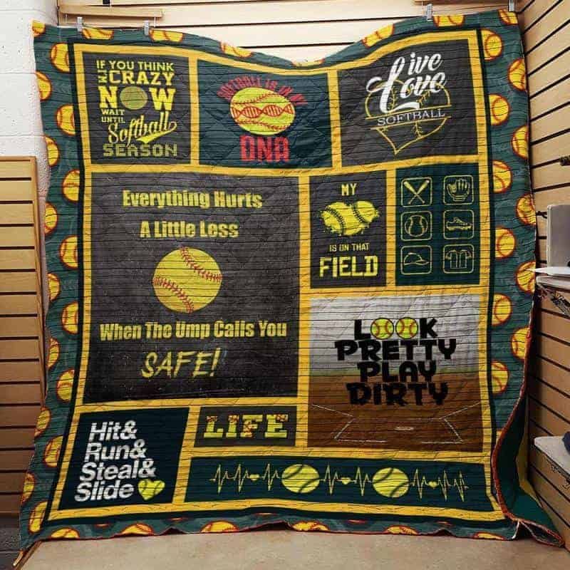 Softball Quilt Blanket DHC05021013TD
