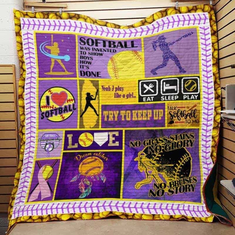 Softball Quilt Blanket DHC05021015TD