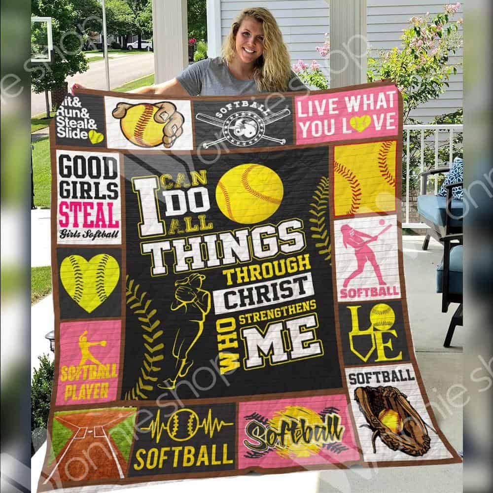 Softball Quilt Blanket DHC05021017TD