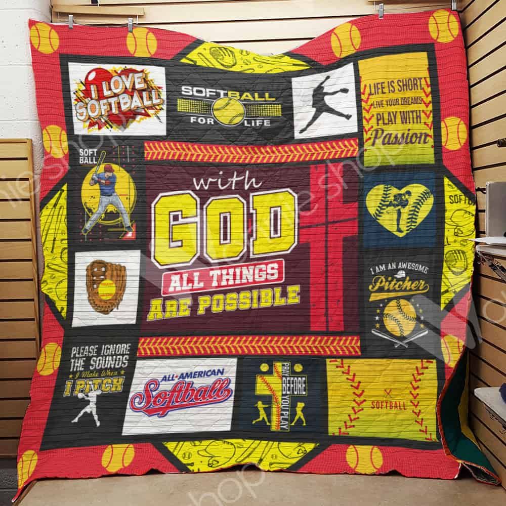 Softball Quilt Blanket DHC0502509TD