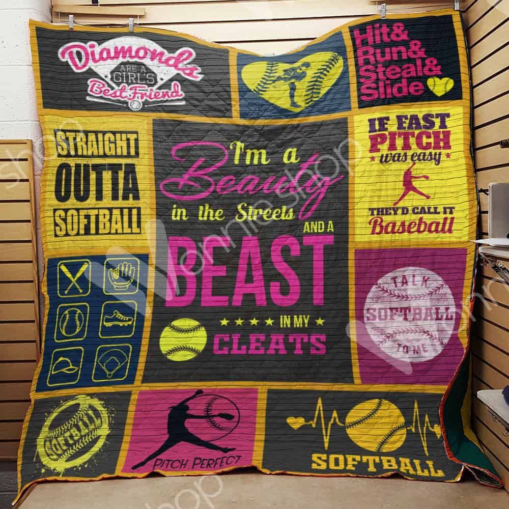 Softball Quilt Blanket DHC0502603TD