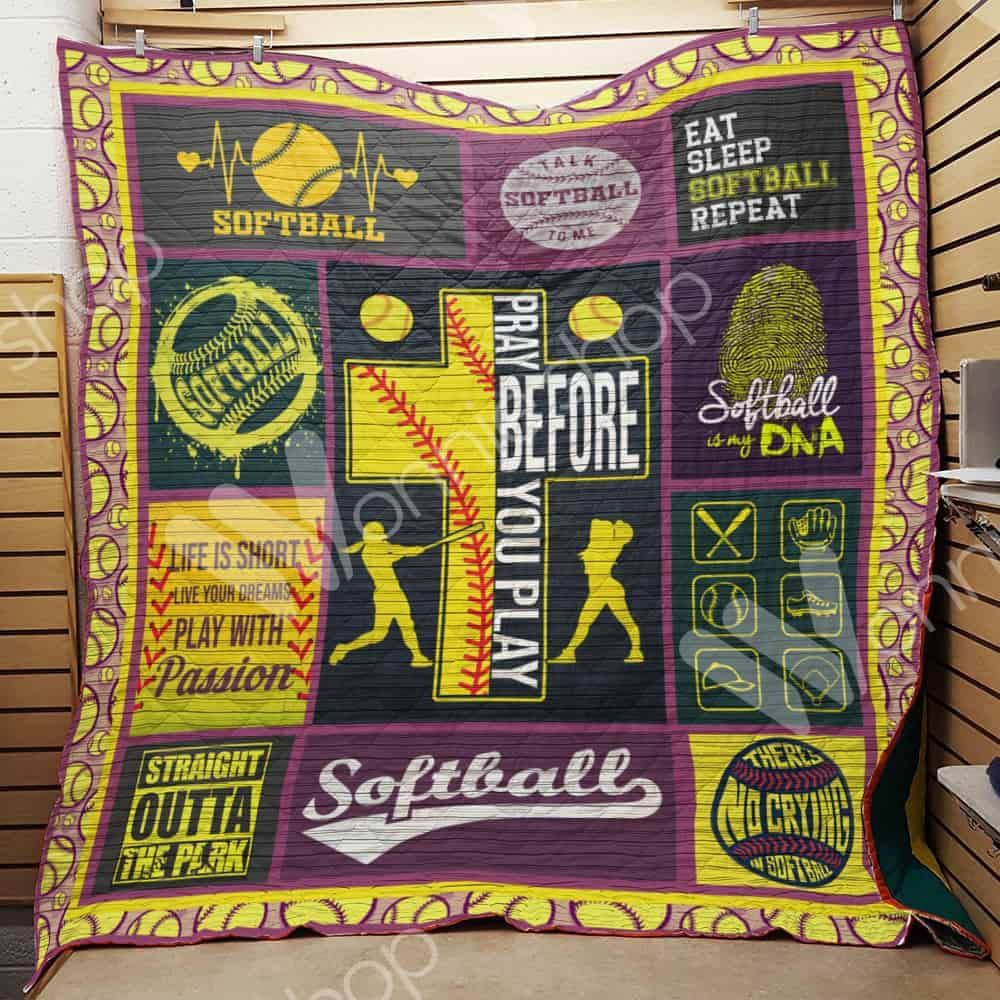 Softball Quilt Blanket DHC0502647TD