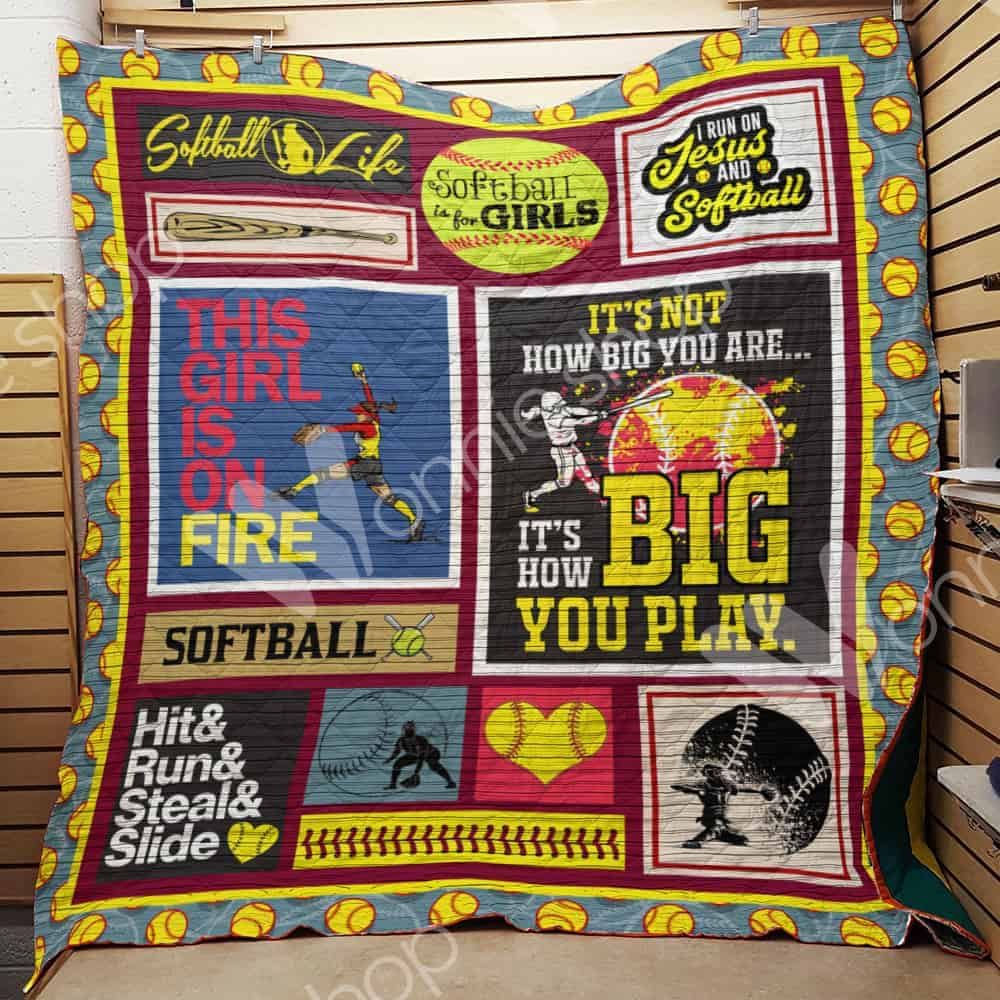 Softball Quilt Blanket DHC0502681TD