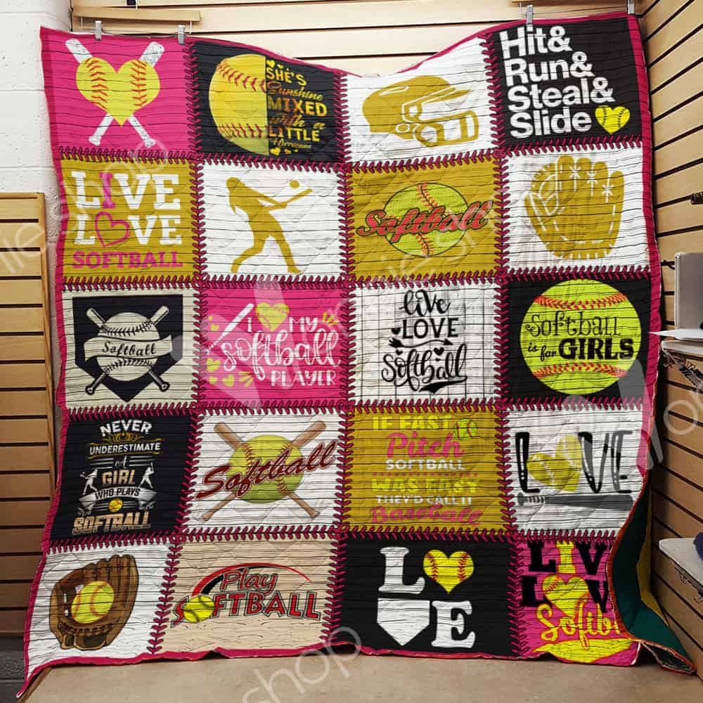 Softball Quilt Blanket DHC0502736TD