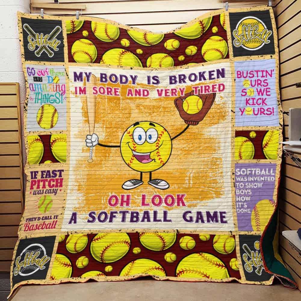 Softball Quilt Blanket DHC0502768TD