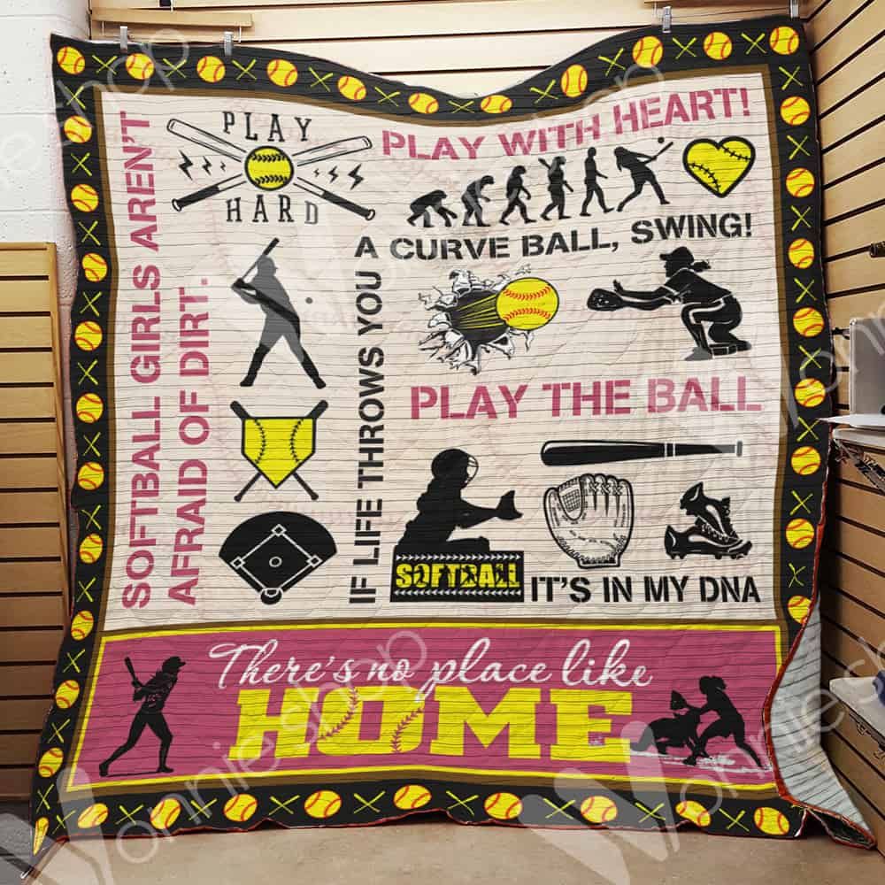 Softball Quilt Blanket DHC06021224TD