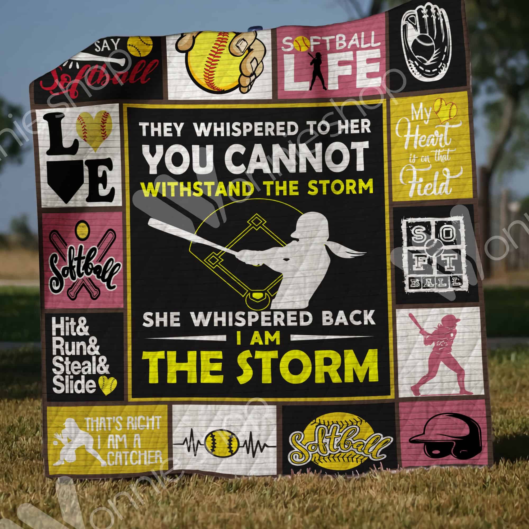 Softball  Quilt Blanket DHC1002785TD