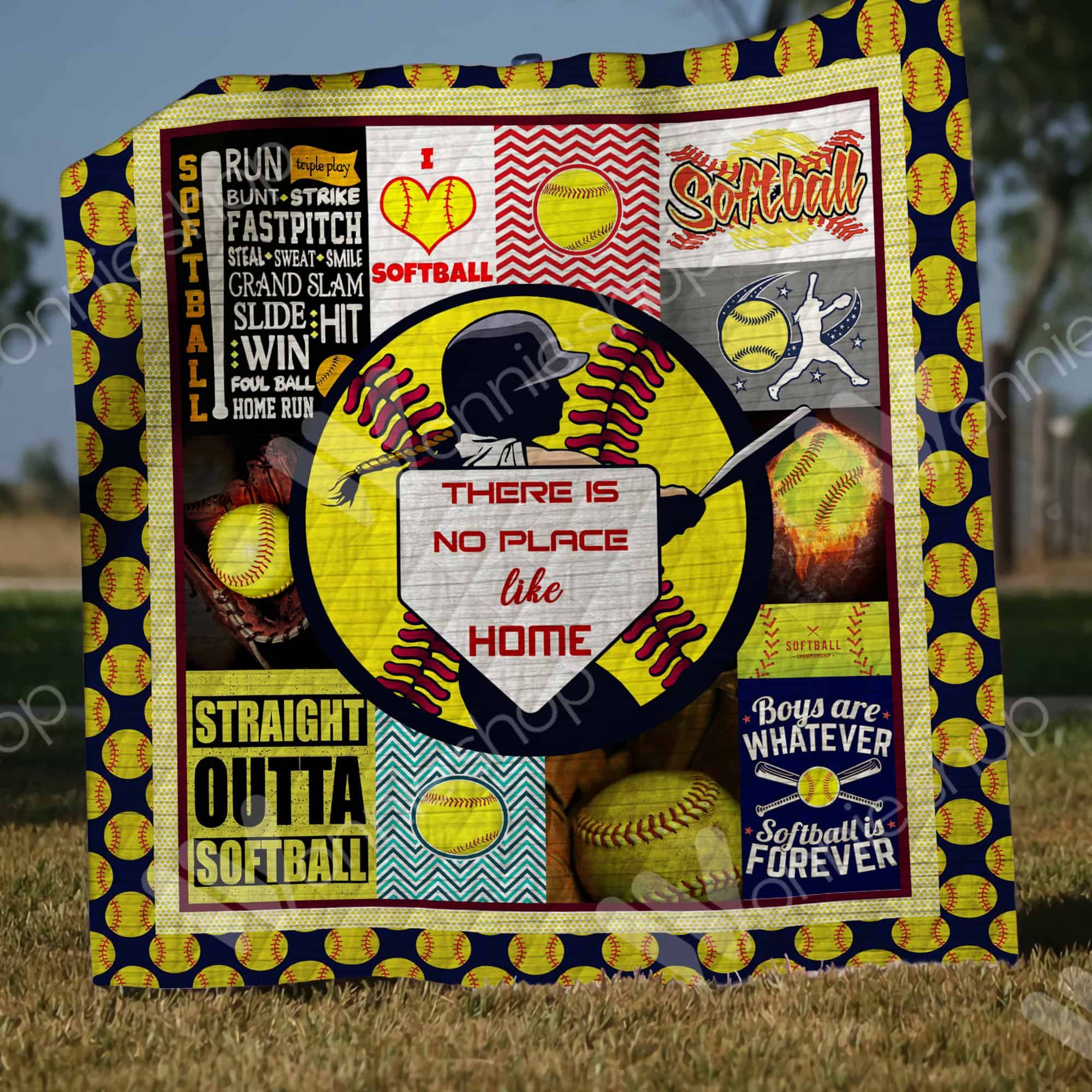 Softball  Quilt Blanket DHC1002787TD