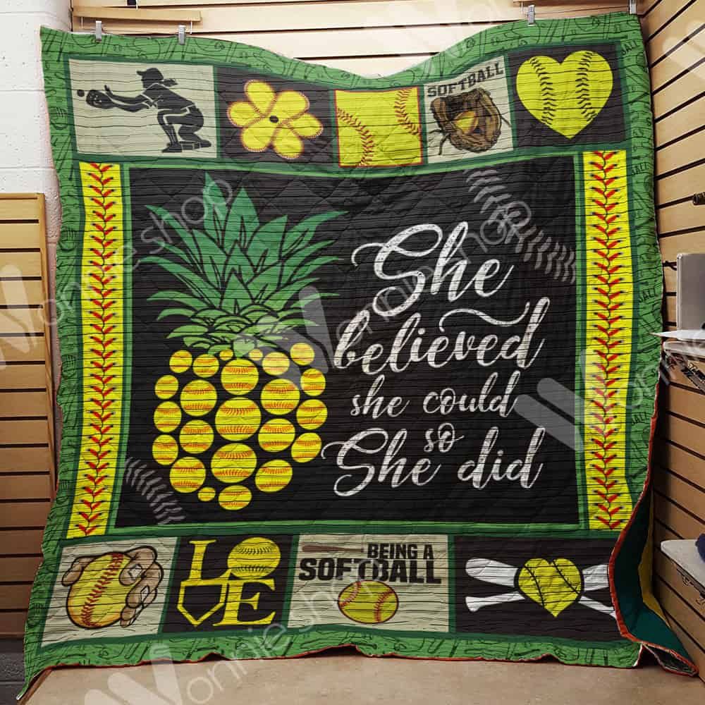 Softball Quilt Blanket DHC1102413TD